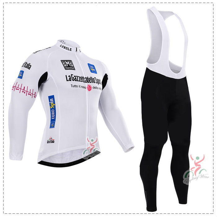 2015 Giro d'Italia Fahrradbekleidung Radtrikot Satz Langarm und Lange Trägerhose XCWU503