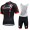 2015 Kuota Rote Fahrradbekleidung Satz Fahrradtrikot Kurzarm Trikot und Kurz Trägerhose HIAS252