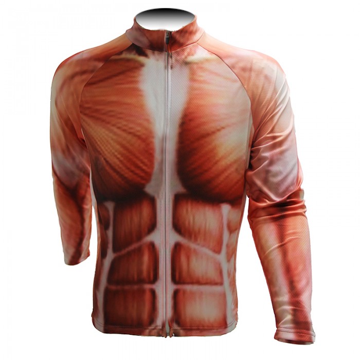 2015 Muscle Fahrradtrikot Langarm KERD100