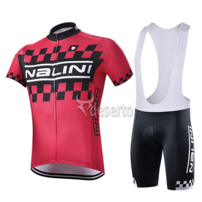 2015 Nalini Racing-Drapeau Rot Fahrradbekleidung Satz Fahrradtrikot Kurzarm Trikot und Kurz Trägerhose GXQH189