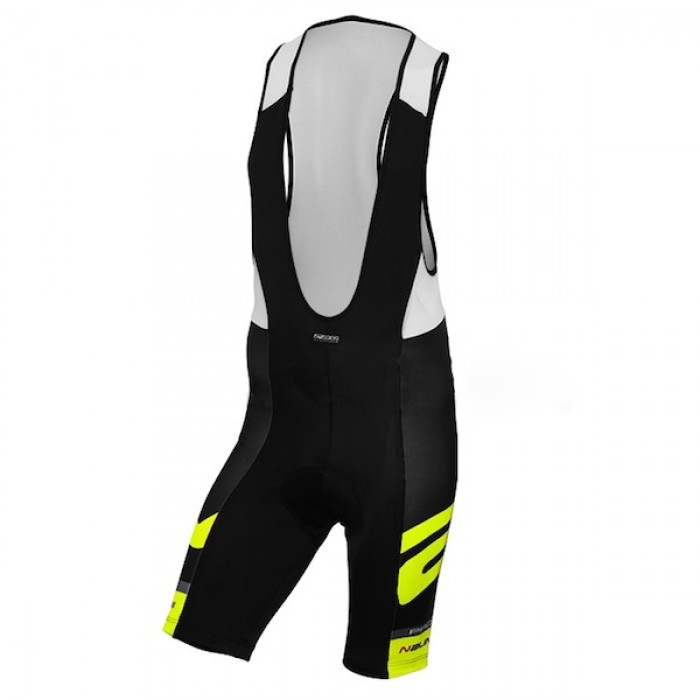 2015 Nalini Bao Weiß-Schwarz Fluo Kurz Trägerhose PYPM180