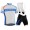2015 Orbea Weiß-Blau Fahrradbekleidung Satz Fahrradtrikot Kurzarm Trikot und Kurz Trägerhose YOKF824
