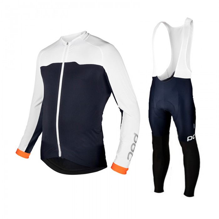 2015 POC LONG Fahrradbekleidung Radtrikot Satz Langarm und Lange Trägerhose SLMH918