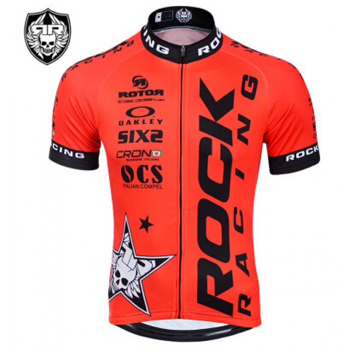 2015 Rock Racing Radtrikot Kurzarm rot PVUB901