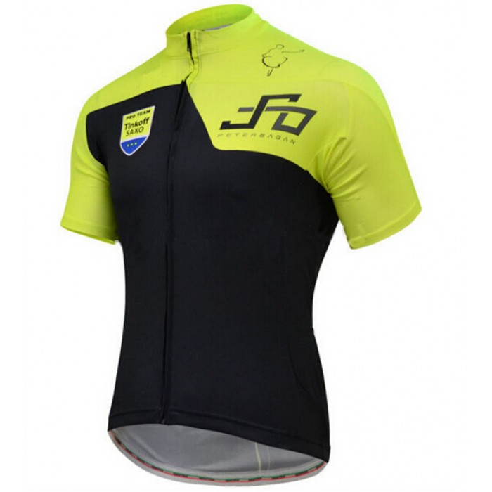 2015 Tinkoff Saxo Radtrikot Kurzarm gelb ZYNA198