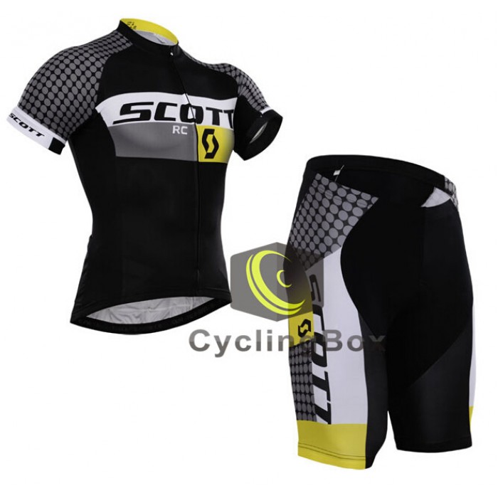 2015 Scott Radbekleidung Radtrikot Kurzarm und Fahrradhosen Kurz MCCQ567