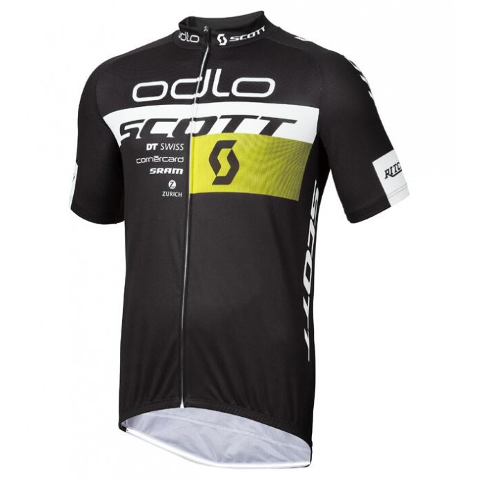 2015 Odlo Scott Swiss Gelb Radtrikot Kurzarm ROFA137