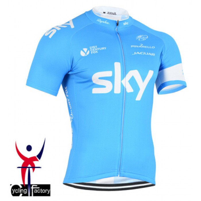 2015 Sky Radtrikot Kurzarm Blau EIHN476