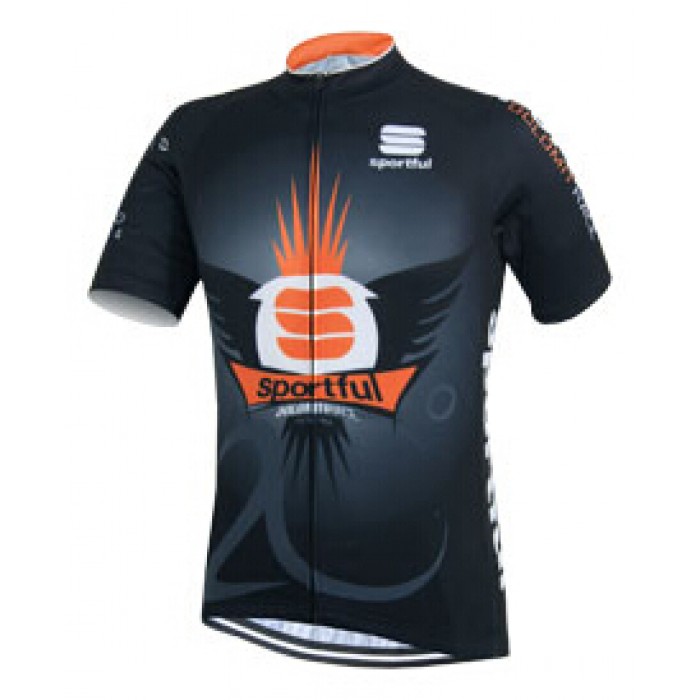 2015 Sportful orange Schwarz Radtrikot Kurzarm HPAS950