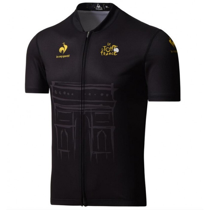 2015 Tour De France Radtrikot Kurzarm schwarz EXJR462