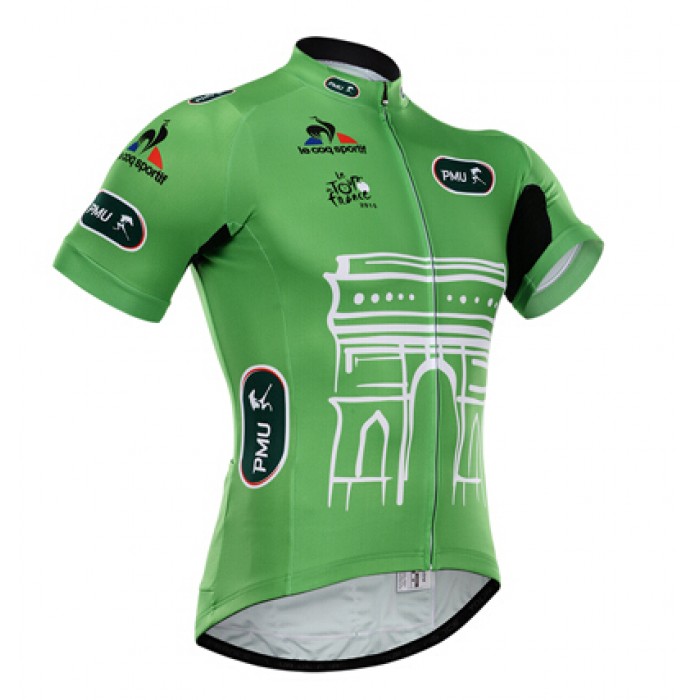 2015 Tour De France Radtrikot Kurzarm Grün QATQ763