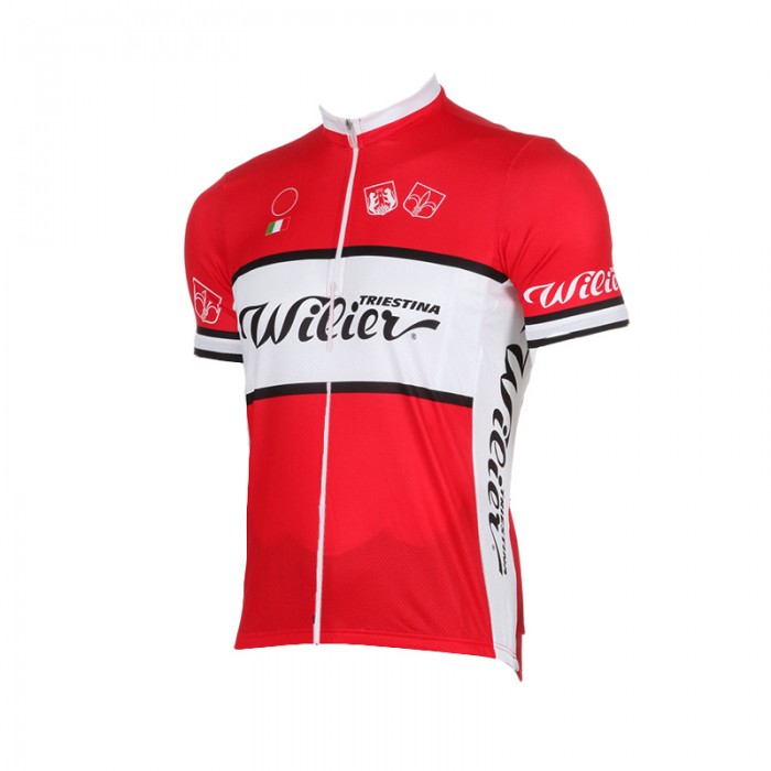 WILIER 2015 Weiß Rot Radtrikot Kurzarm FZNM854