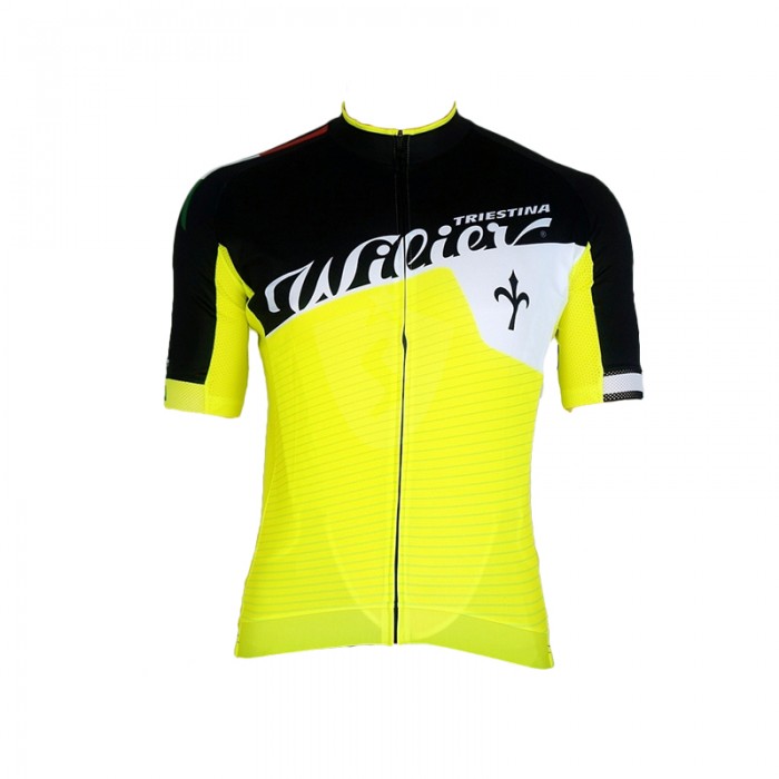 WILIER 2015 Gelb Weiß Schwarz Radtrikot Kurzarm LTSN879