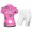 2015 Nalini Siele Rose-Grau Damen Radbekleidung Radtrikot Kurzarm und Fahrradhosen Kurz KAYQ536