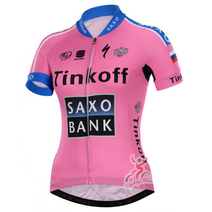 2015 Tinkoff Saxo Bank Damen Radtrikot Kurzarm NURK325