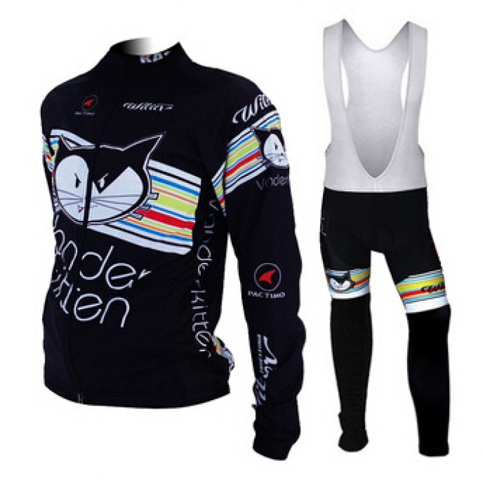 2015 Wilier Damen Fahrradbekleidung Radtrikot Satz Langarm und Lange Trägerhose PNIW943