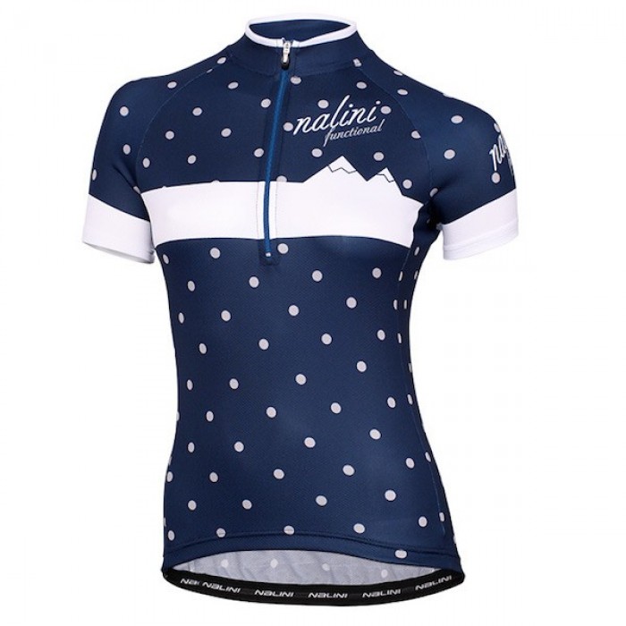 2015 Nalini Siele Blau Snow Damen Radtrikot Kurzarm PQZC952