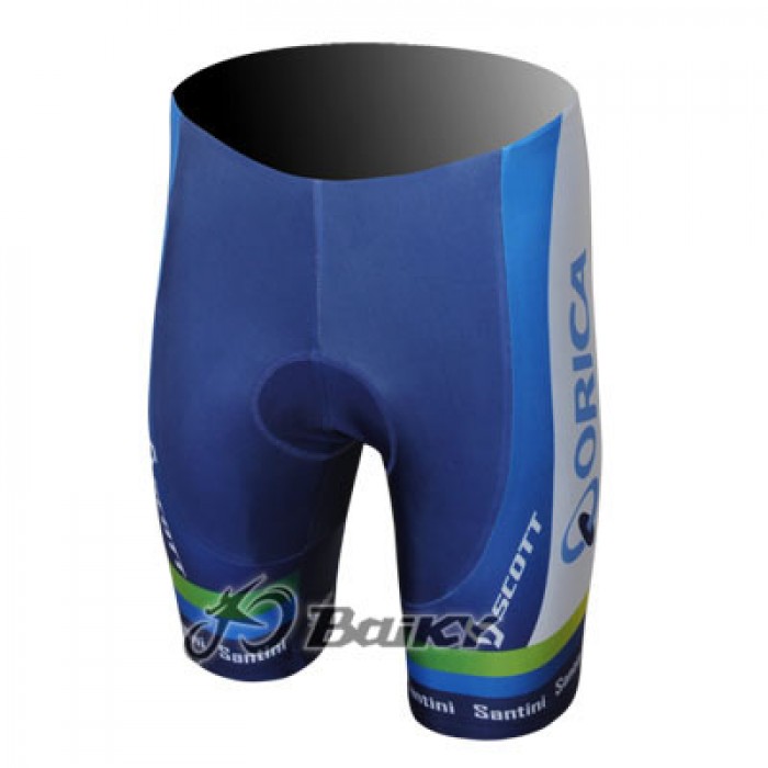 2013 Green Edge ORICA Kurz Radhose Blau MBSO879