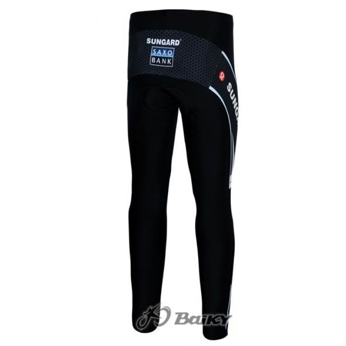 Saxo Bank Sungard Pro Team Lang Radhose Weiß Schwarz BEHE227