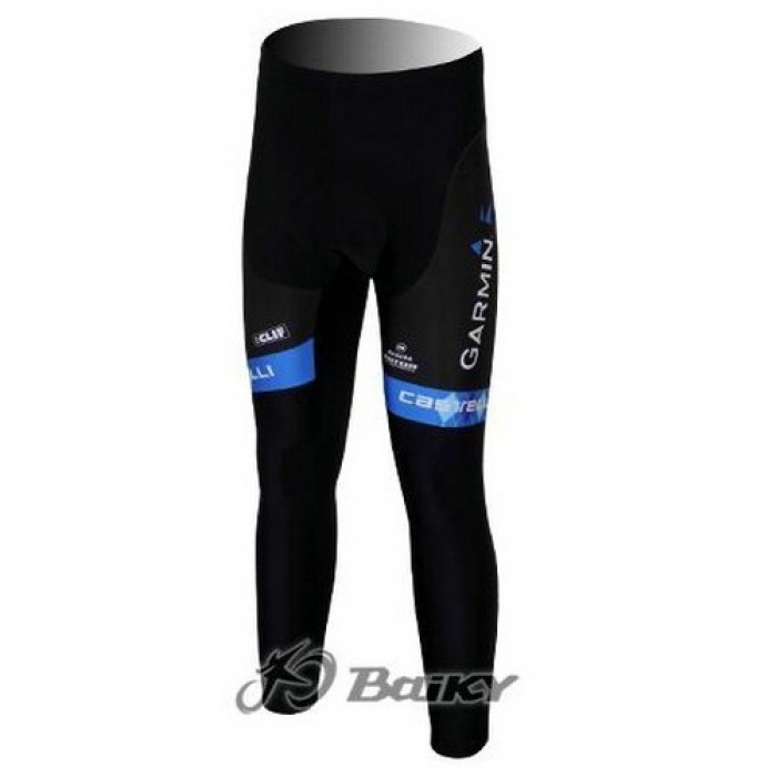 Garmin Barracuda Pro Team Lang Radhose Blau Weiß CWEC852