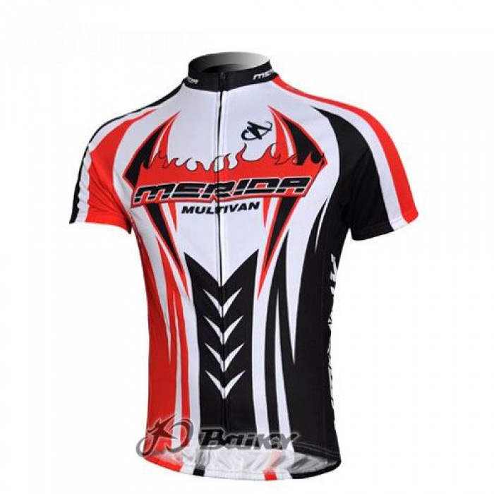 Merida Multivan Flex Stay Radtrikot Kurzarm Schwarz Rot ARXC517