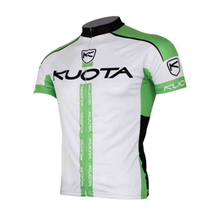 2013 KUOTA Radtrikot Kurzarm Weiß Grün BOPY395