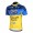 2013 Saxo Bank Tinkoff Pro Team Radtrikot Kurzarm Blau Gelb DMXB699