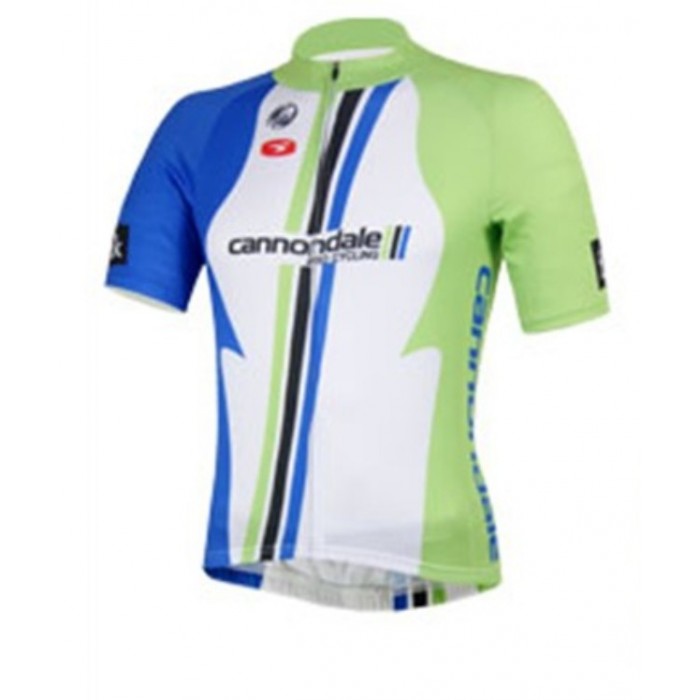 2013 Cannondale Radtrikot Kurzarm Weiß Grün Blau DVSO882