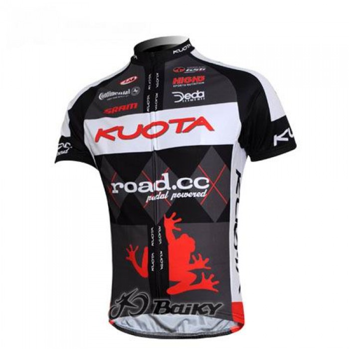 Kuota SRAM Road Pro Team Radtrikot Kurzarm Schwarz Weiß DXHN661