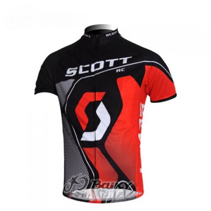 Scott Racing Team Radtrikot Kurzarm Schwarz Rot EFPP648