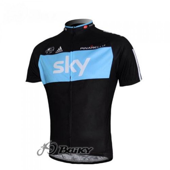 SKY Pro Team Radtrikot Kurzarm Schwarz Blau JZOI717