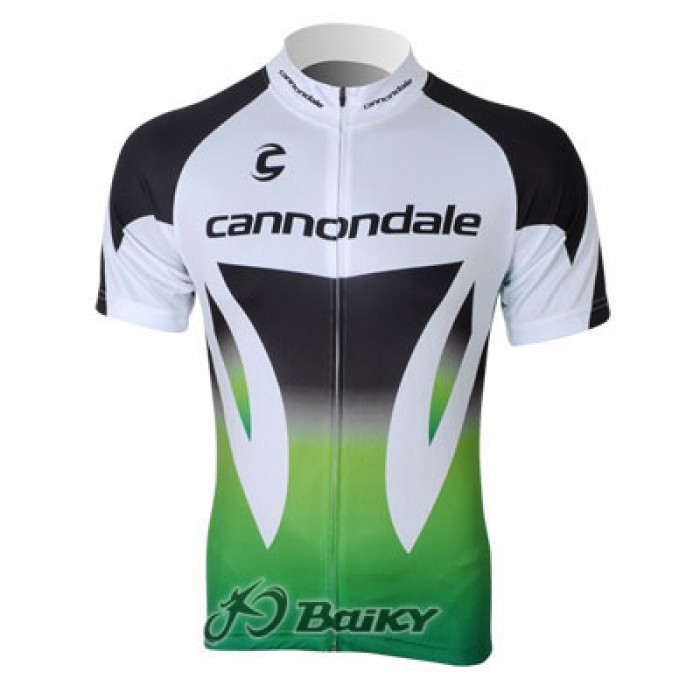 2012 Cannondale Radtrikot Kurzarm Weiß Schwarz Grün LTGC369