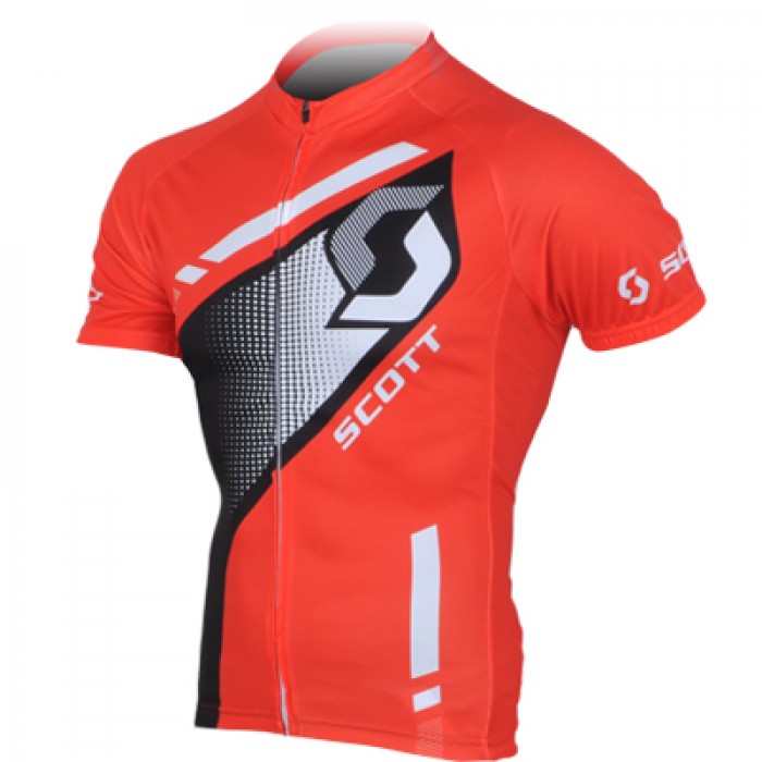 2013 Scott Racing Radtrikot Kurzarm Rot Schwarz VHUW496