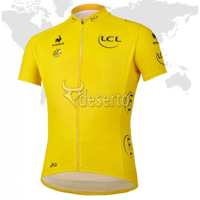 Tour de France le coq sportif Gelbes Trikot Radtrikot Kurzarm VKGF552