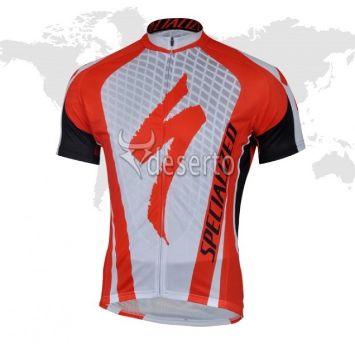 2013 Specialized Radtrikot Kurzarm Weiß Rot Schwarz XJQY710