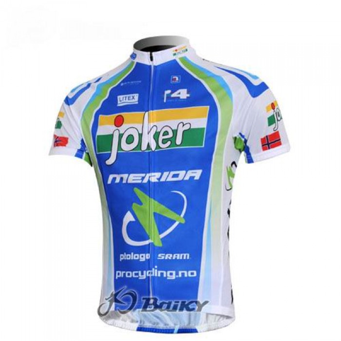 Joker Merida Pro Team Norwegen Radtrikot Kurzarm Grün YAOC196