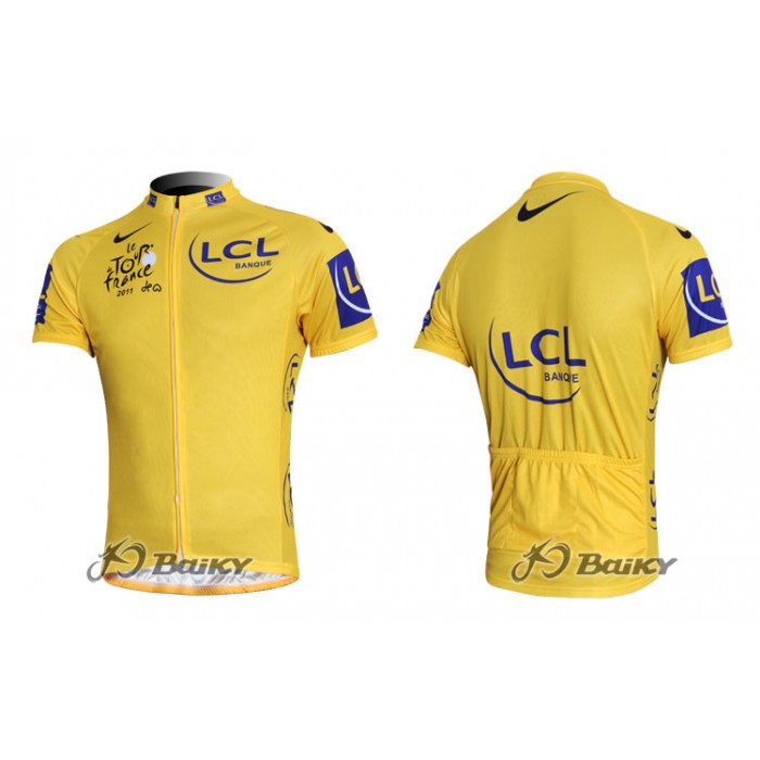 2011 Tour de France Radtrikot Kurzarm Gelbes Trikot YMDN627