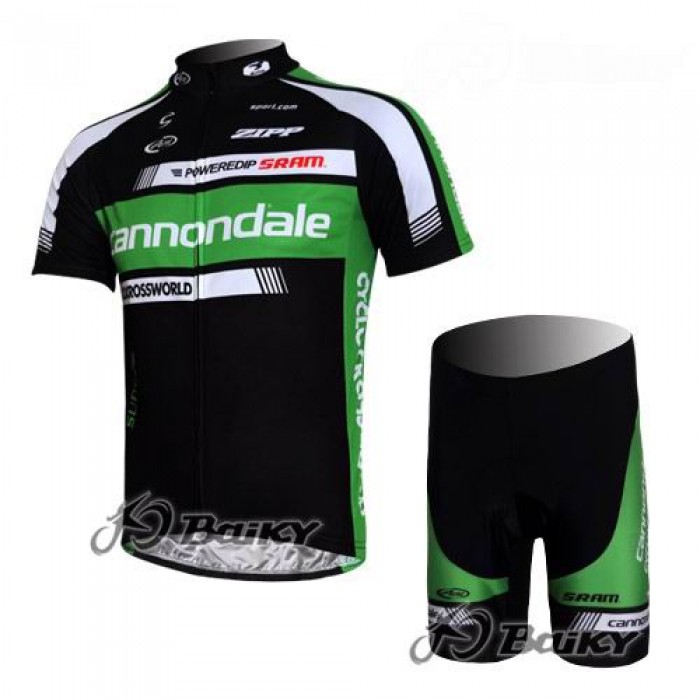 Cannondale Pro Team Radtrikot Kurzarm Kurz Radhose Kits Grün Schwarz EVTP513