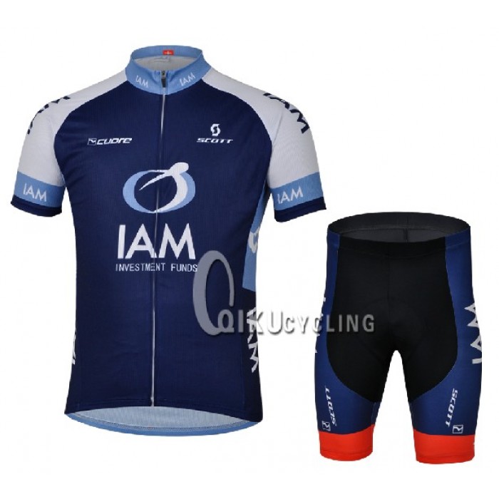 Team IAM Radbekleidung Radtrikot Kurzarm und Fahrradhosen Kurz EXHP946