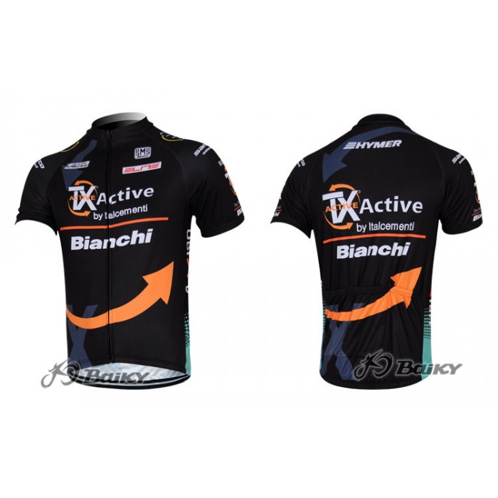 TX active bianchiRadtrikot KurzarmSchwarz HJNJ605