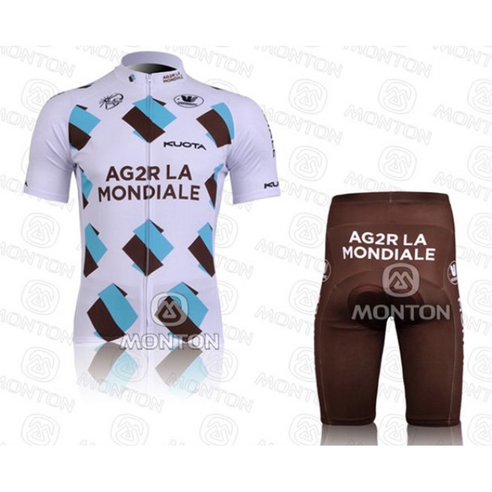 Ag2r La Mondiale Radtrikot Kurzarm Kurz Radhose Kits VWQY728