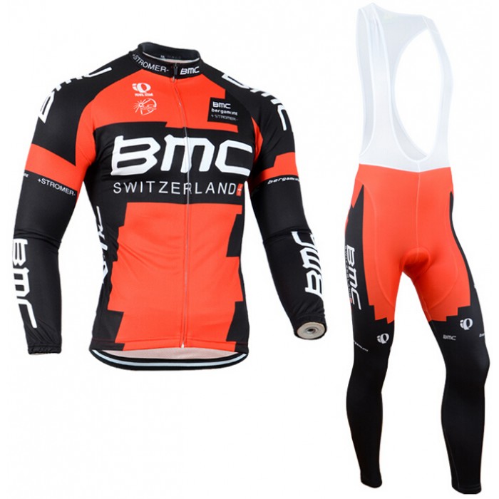 2013 BMC Fahrradbekleidung Radtrikot Satz Langarm und Lange Trägerhose VBVU498