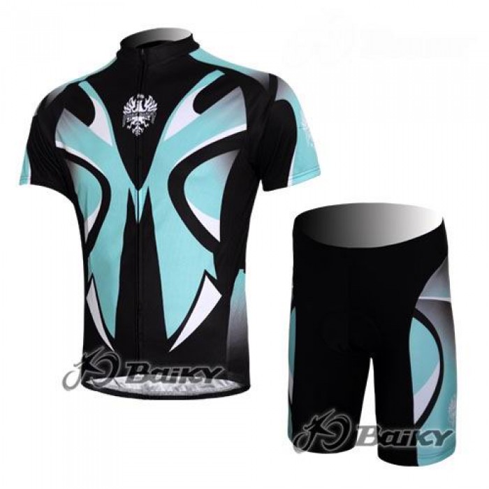 Bianchi Pro Team Radtrikot Kurzarm Kurz Radhose Kits Schwarz Blau MMZO733