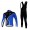 Giant kenda pro Fahrradbekleidung Radtrikot Satz Langarm und Lange Trägerhose Schwarz Blau RIGV971