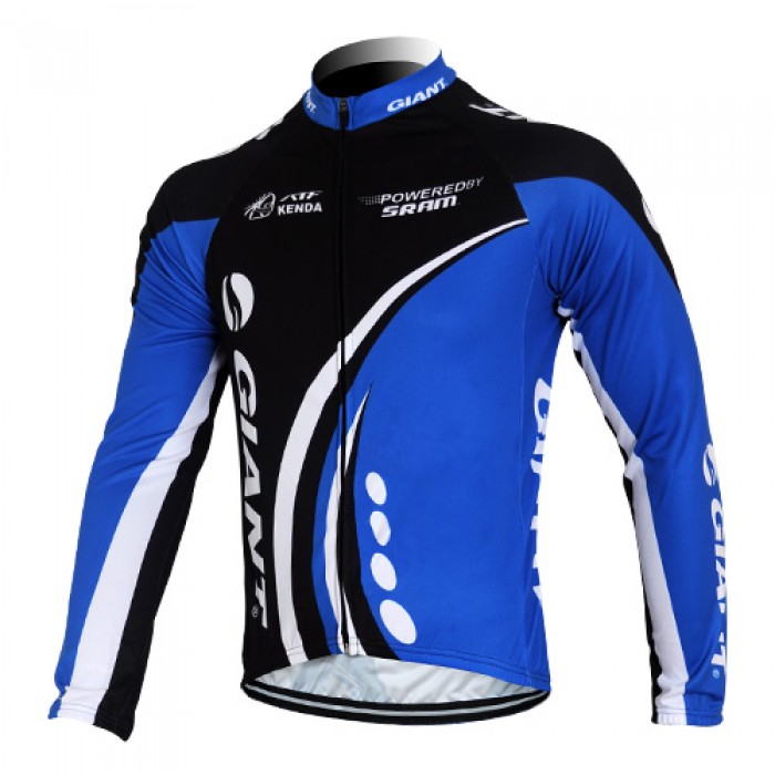 Giant kenda pro Fahrradtrikot Langarm Schwarz Blau XHIU287