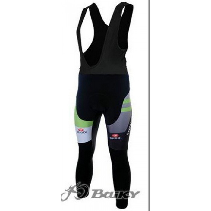 Liquigas Cannondale Pro Team Lang Trägerhose Schwarz Grün FDIW109