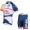 2013 Lotto Belisol Radtrikot Kurzarm und Kurz Radhose Kits Weiß Blau TFZB603