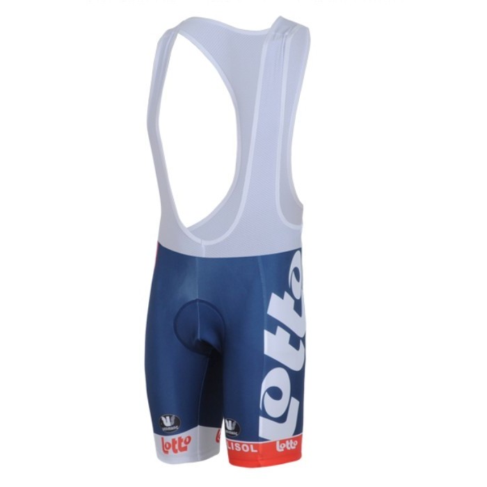 Lotto Belisol Kurz Trägerhose Blau Weiß 2013 WRFN753