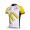 McDonald Legea Pro Team Radtrikot Kurzarm Weiß Gelb EMVT690