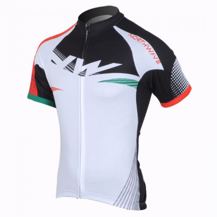 2013 Northwave Radtrikot Kurzarm Weiß Rot ESSF704